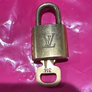Louis Vuitton Gold Lock and Key #314